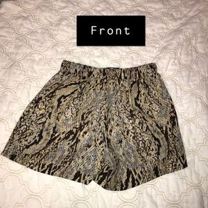 Snake Skin Pattern Flowy Shorts from Blu Spero